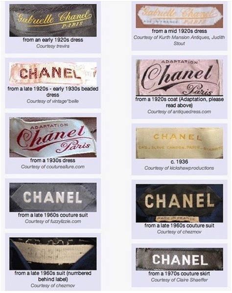 vintage chanel clothing label|old Chanel look cheap.